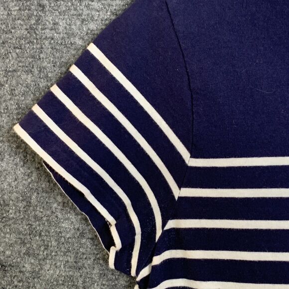 Polo Ralph Lauren Girls T- Shirt Knit Dress Size M Navy White Stripe Short Sleev - Picture 6 of 14